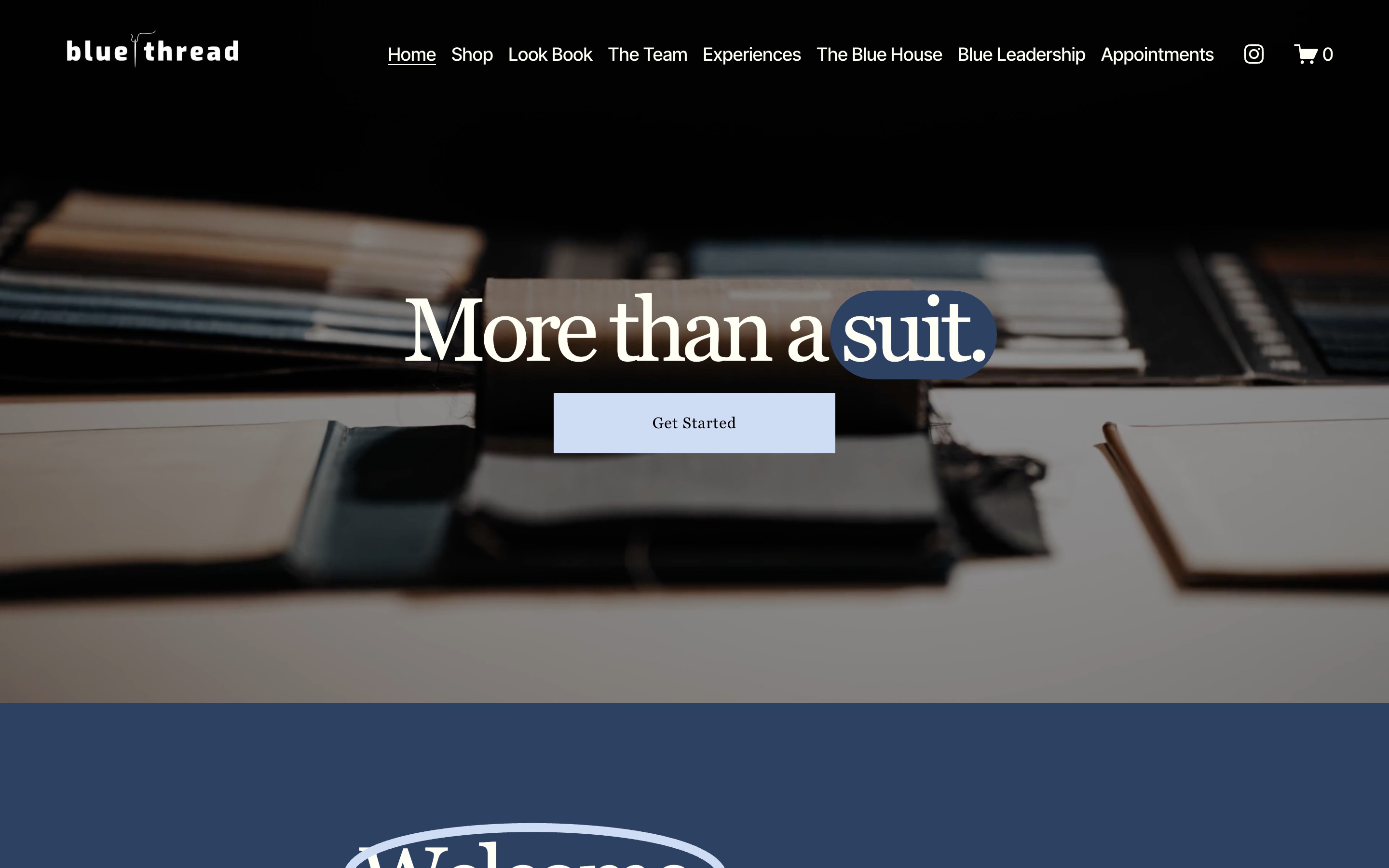 Blue Thread Project homepage