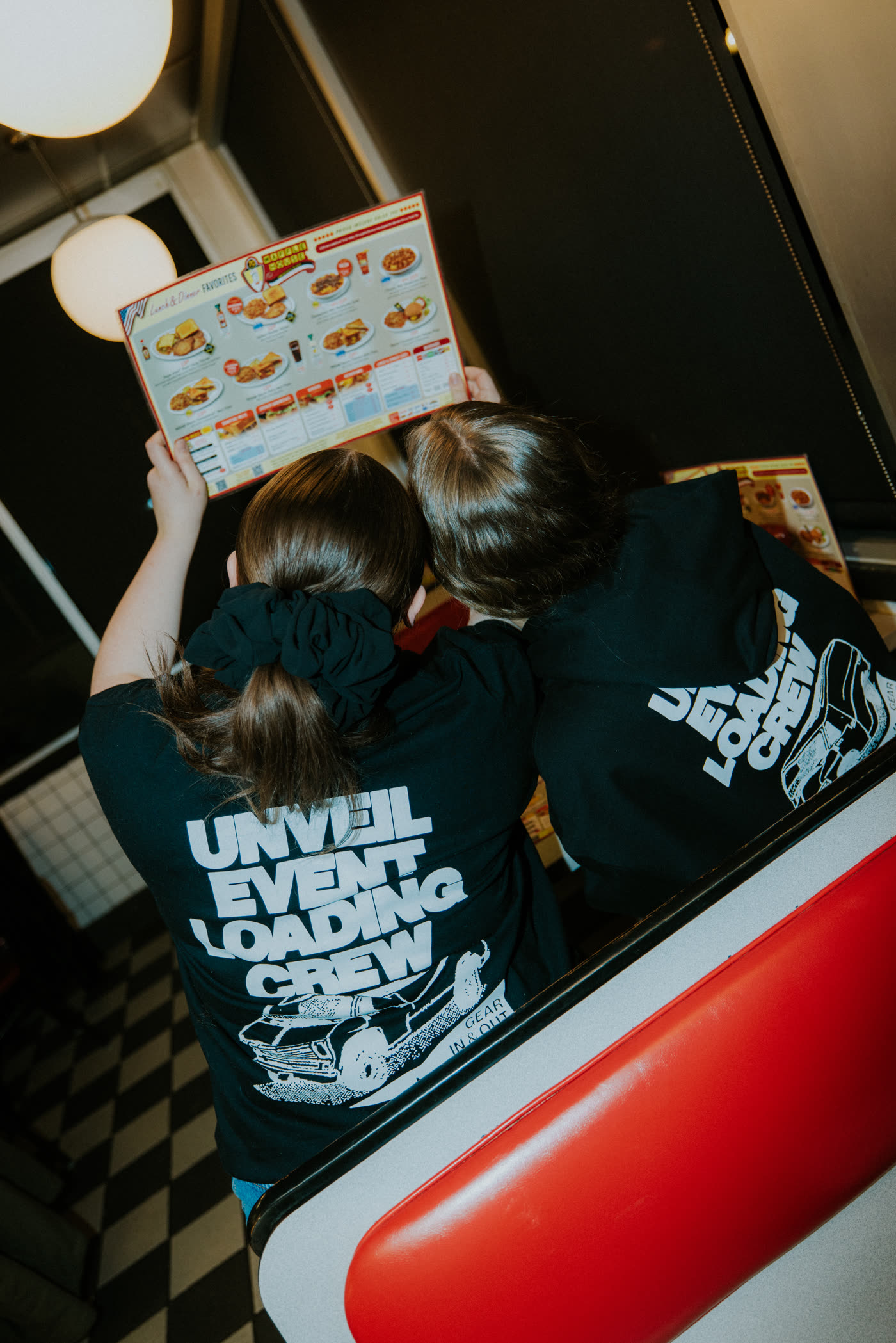Unveil event crew shirts
