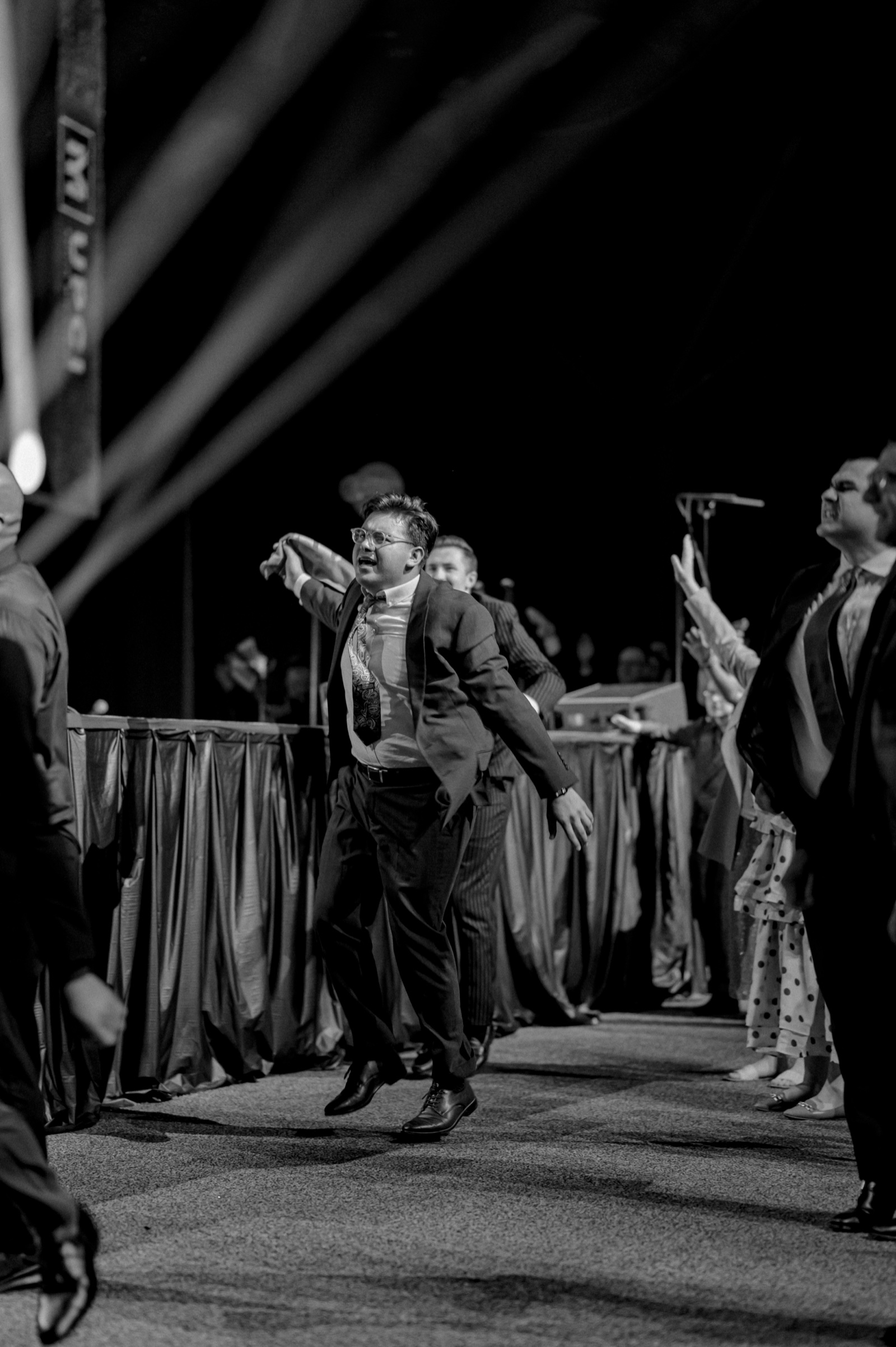 A preacher mid-message