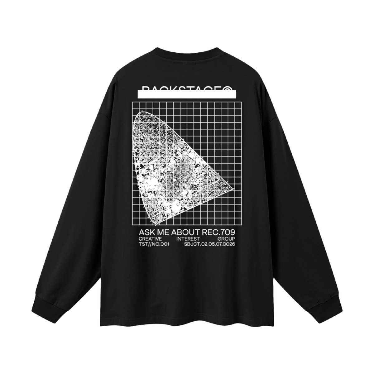 "REC709" Oversized Unisex Long Sleeve T-Shirt